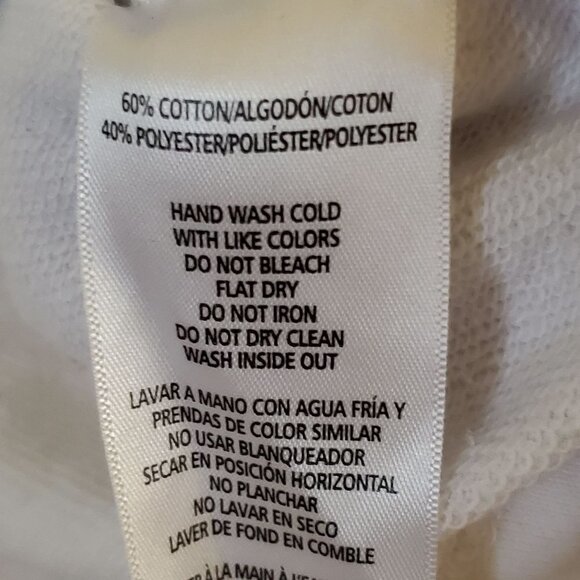 Calvin Klein Y2K Sequin SpellOut Raw Hem Long Sleeve Crop Top Size XS - Picture 6 of 9